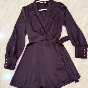 Babaton - Elegant Black Wrap Dress
